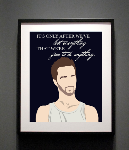 Fight Club Art Print Lost Everything